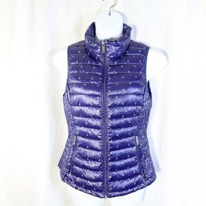 Tommy Hilfiger Size M packable lightweight high neck vest anchors/logo